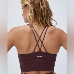 [NWT] Adanola Cross Back Bra - Burgundy